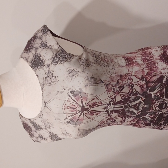 Dex "The Suit Shop" Abstract Print Stretch Scuba Dress- Sz. Sm - Picture 5 of 13